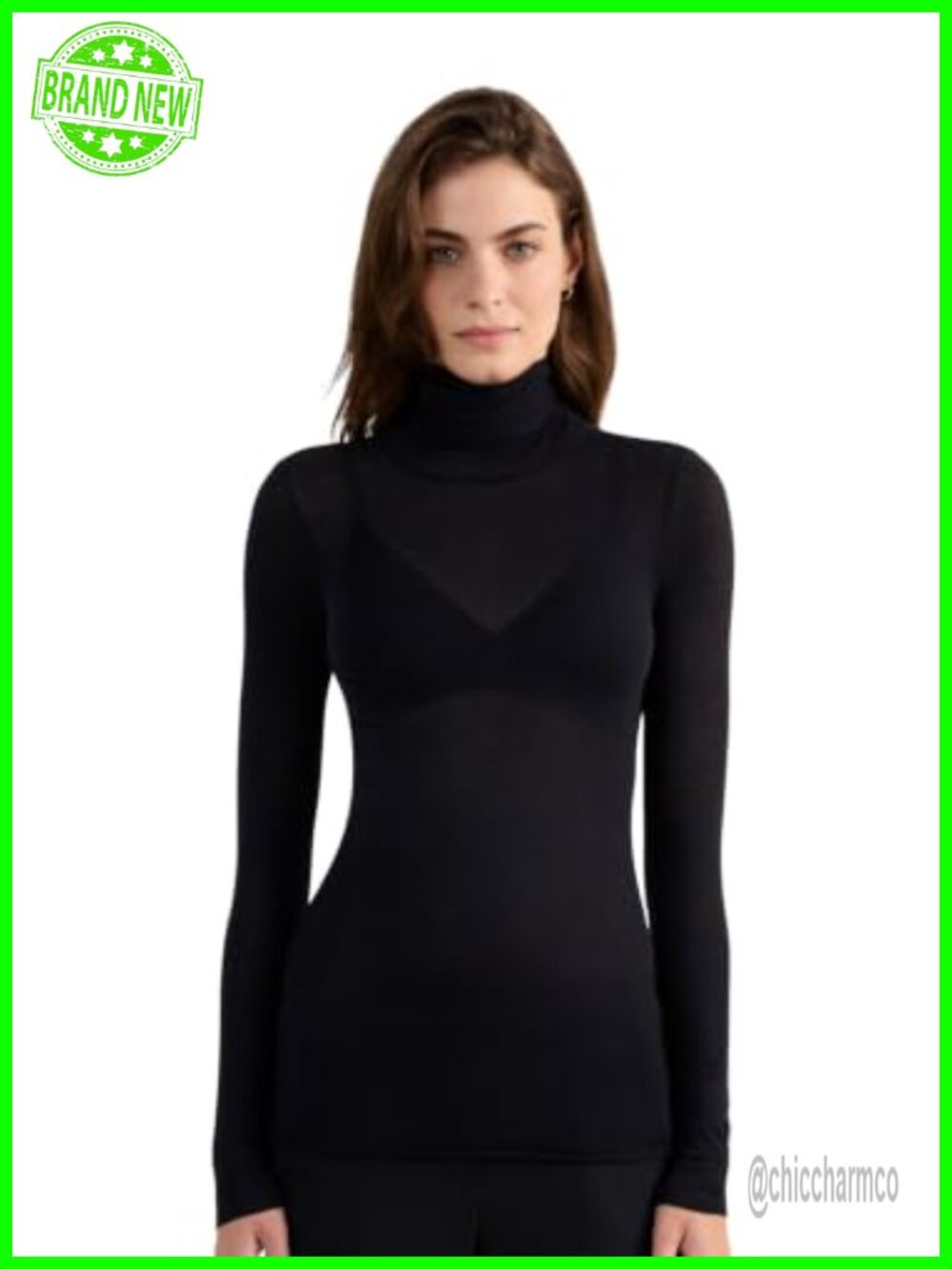 Intimissimi Modal Cashmere Ultralight High-Neck Top